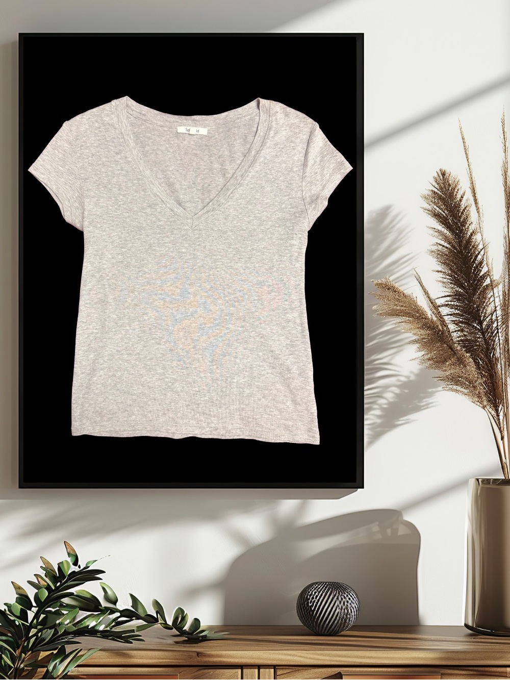 BOGO! Splendid Light Gray V-Neck Tee